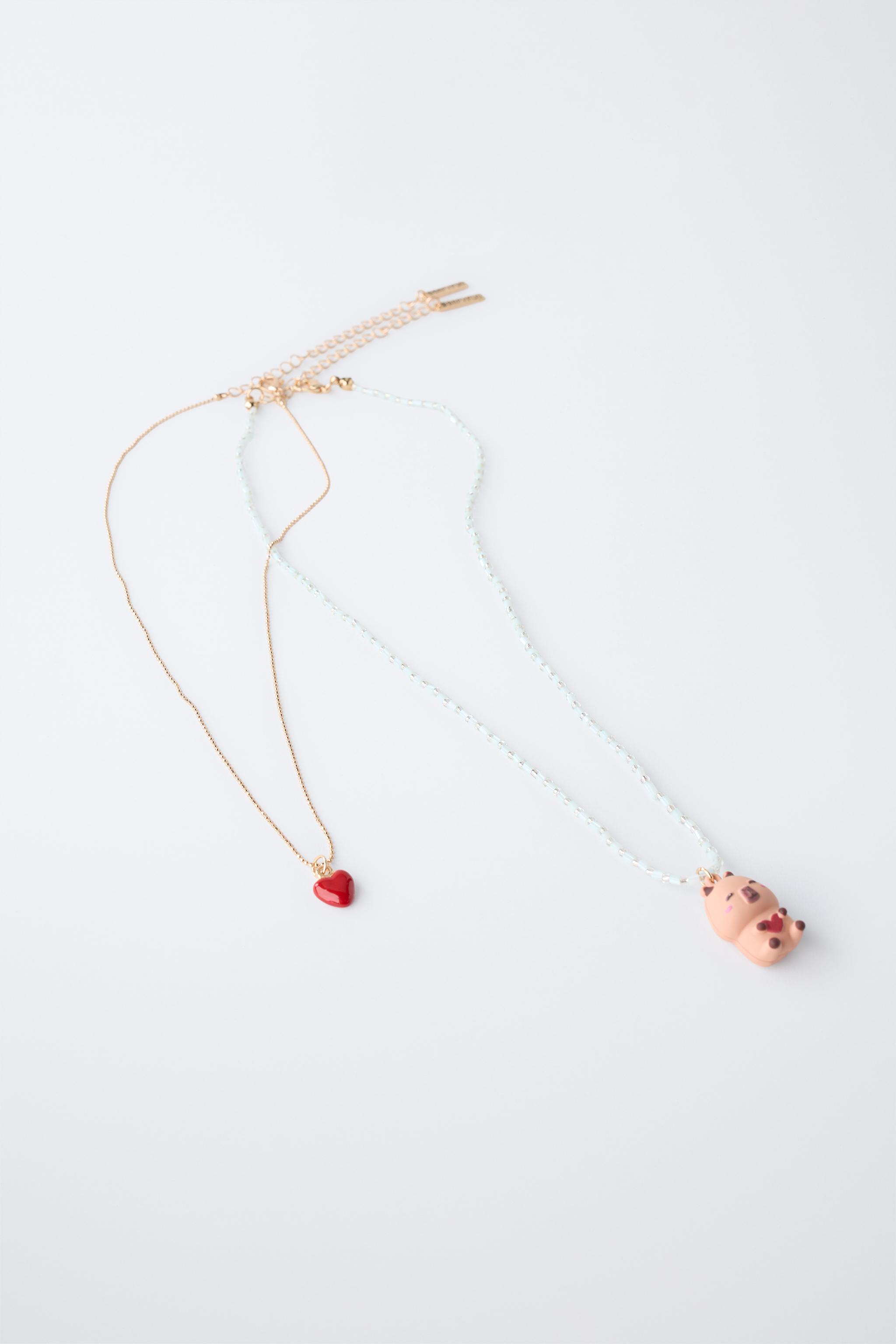 PACK OF TWO CAPYBARA CAPYFUN © BEAD NECKLACES